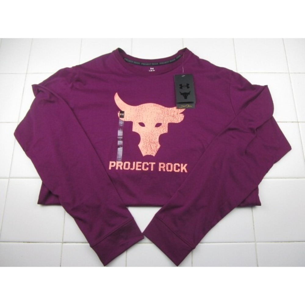 Under Armour Project Rock Brahma Bull Long Sleeve Shirt Training Men's Large